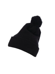 Cuffed Pom Pom Knit