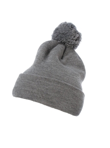 Cuffed Pom Pom Knit