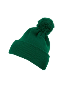 Cuffed Pom Pom Knit