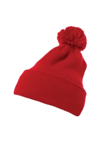Cuffed Pom Pom Knit